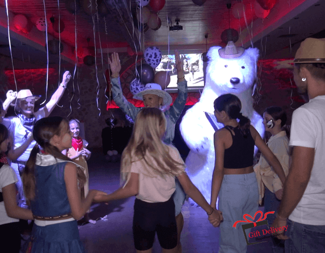 White Bear for Children's Kids Parties in Athens. Order a greeting from a polar bear in Athens. Polar bear for birthday. polar bear in Athens. Order a Polar Bear for children's kids parties. Animator White Polar Bear for a Children's kids Party in Athens. Mascotte White Polar Bear at a kids children's party. Gift Delivery.